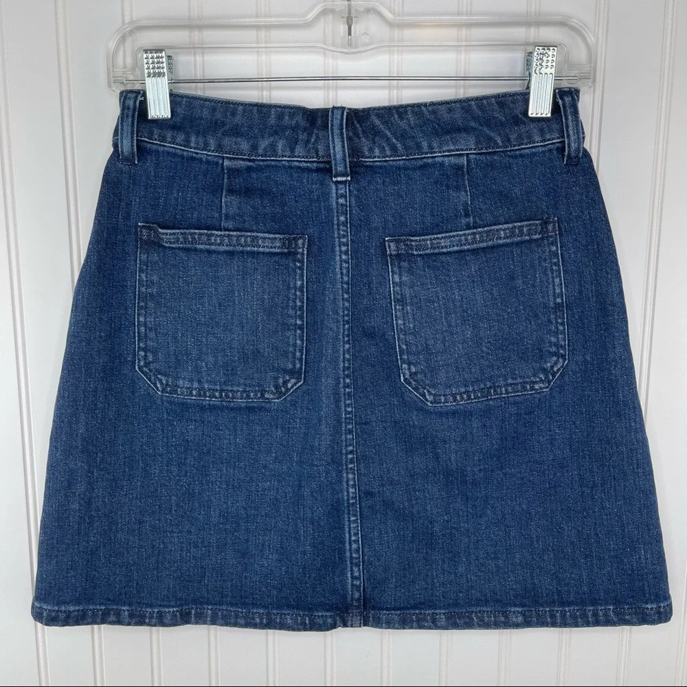 Madewell Denim Utility Zip Skirt Blue Size 25 H2336